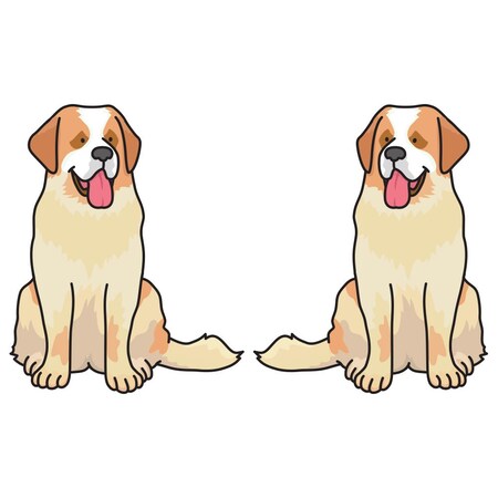Signmission St Bernard Dog Decal, Dog Lover Decor Vinyl Sticker D-24-St Bernard